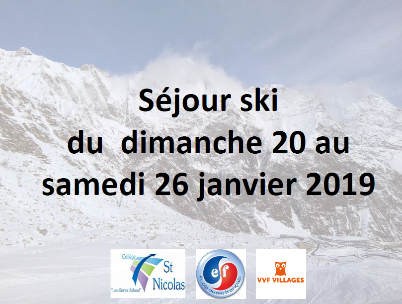 Réunion séjour Ski