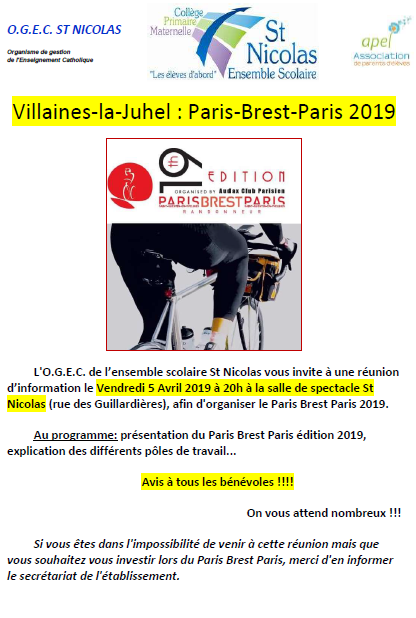 Paris Brest Paris Randonneurs 2019