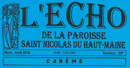 Echo de la paroisse mars-avril 2019