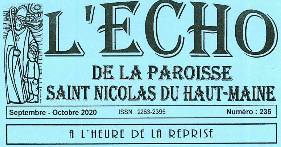 Echo de la Paroisse Septembre Octobre 2020