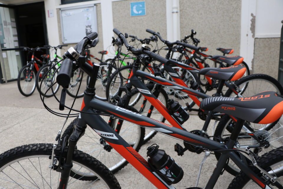 Prêt de vélo par le conseil départemental de la Mayenne.